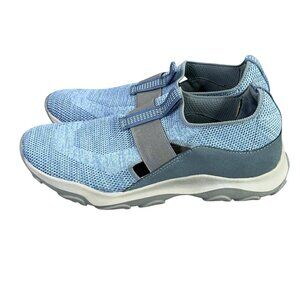 Earth Origins Tanvi Shoes Trail Sneakers Womens 8 Wide Blue Knit Slip On Casual